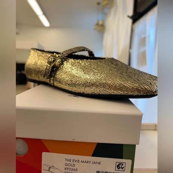 Katy Perry Shoes - Katy Perry Collections Gold Flats